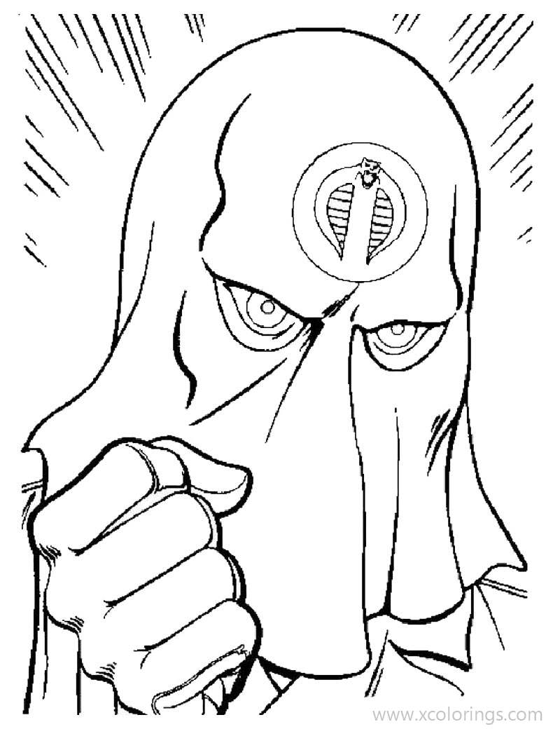 Free Action Man Coloring Pages Villain printable