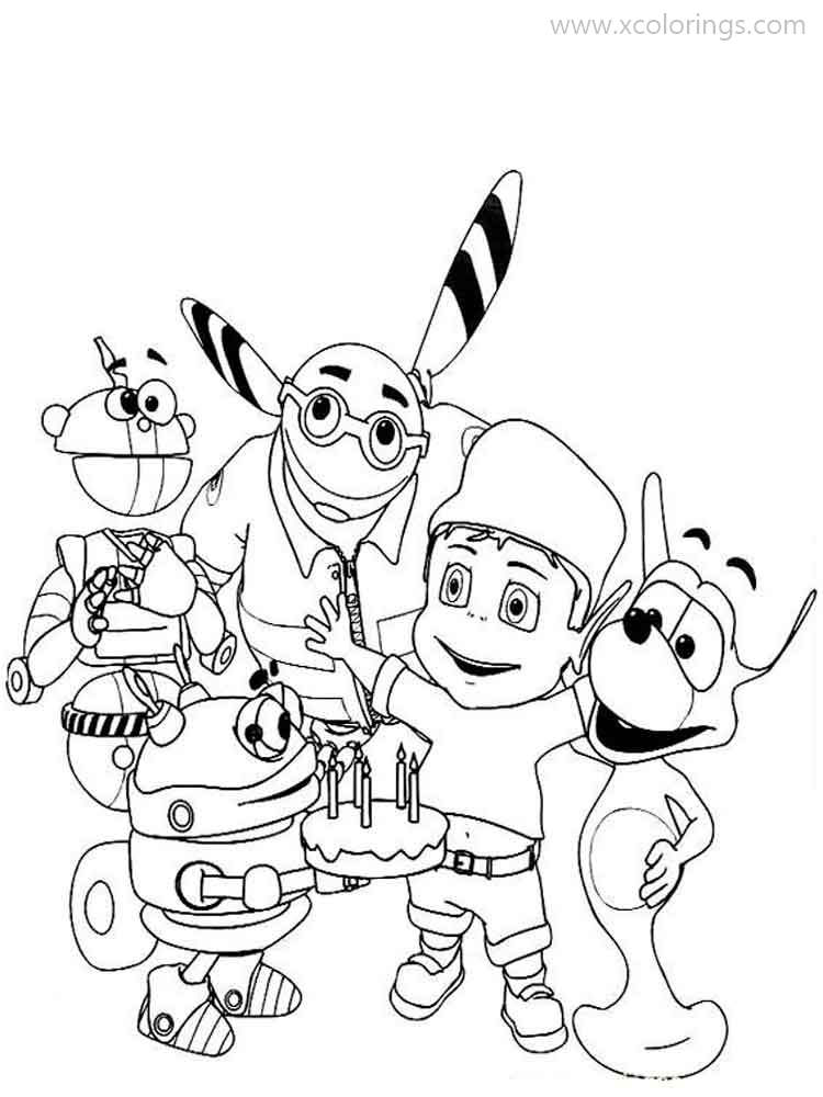 Free Adiboo Characters Coloring Pages printable