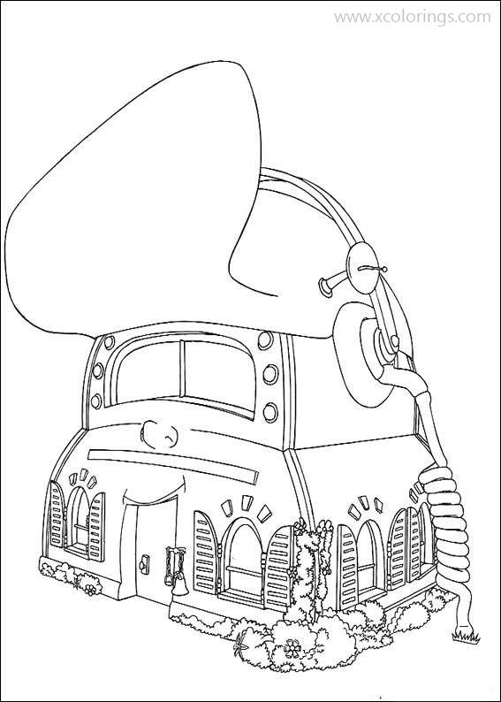 Free Adiboo Coloring Pages A House printable