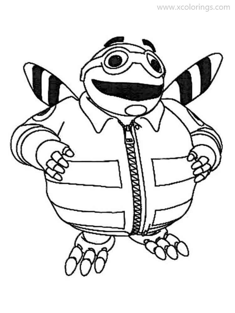 Free Adiboo Coloring Pages Insect Man printable