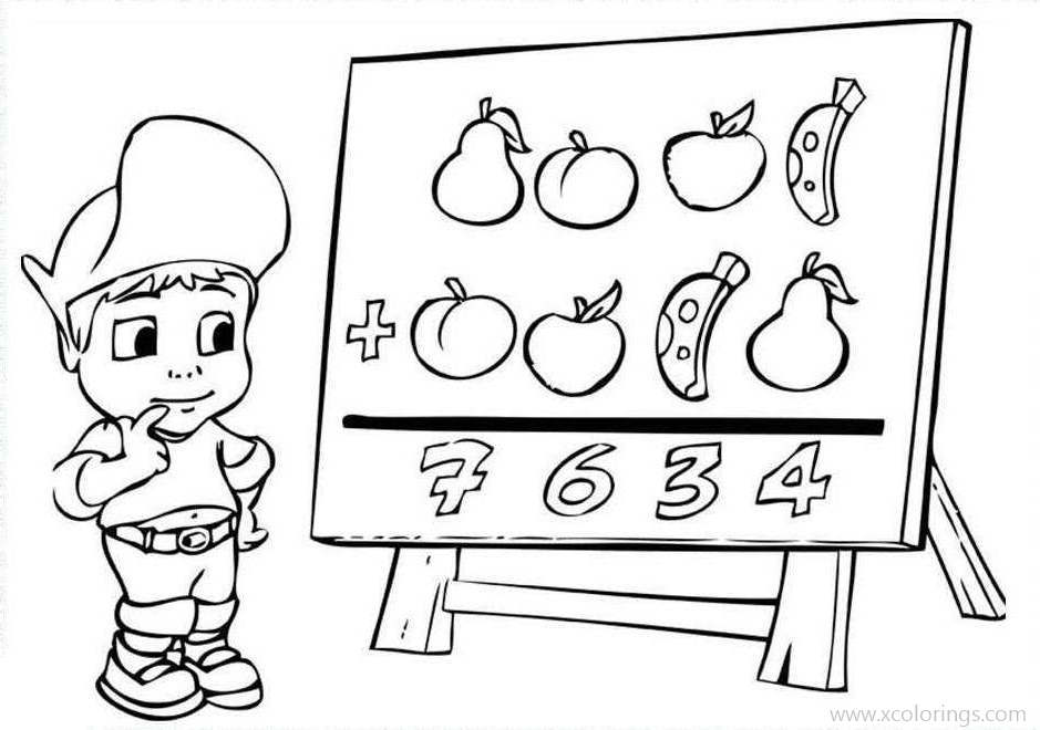 Free Adiboo Coloring Pages Math Activity printable
