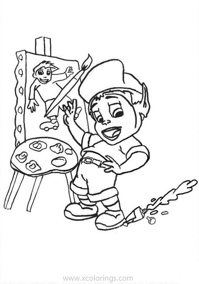 Free Adiboo Coloring Pages Painting printable