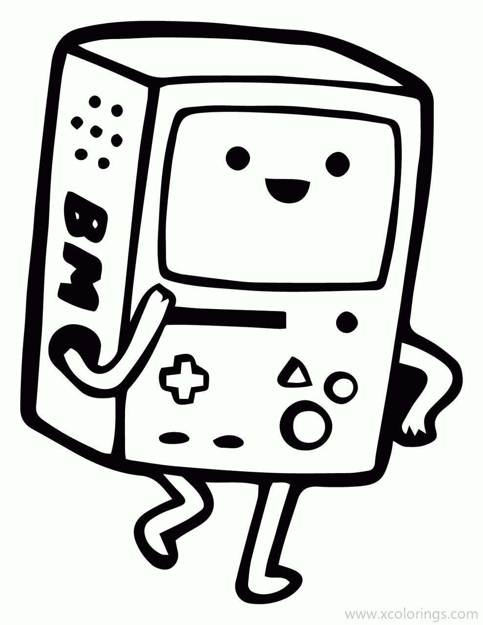 Free Adventure Time Coloring Pages BMO printable