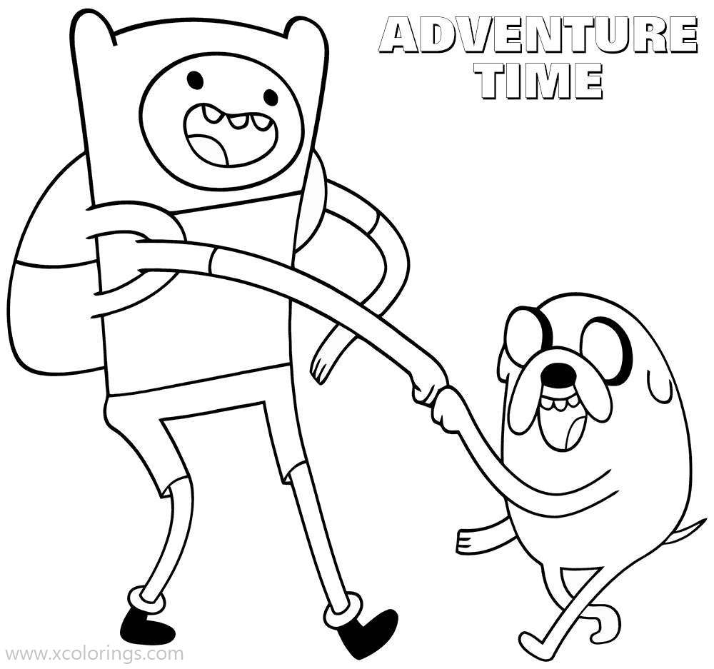 Free Adventure Time Coloring Pages Best Friend printable