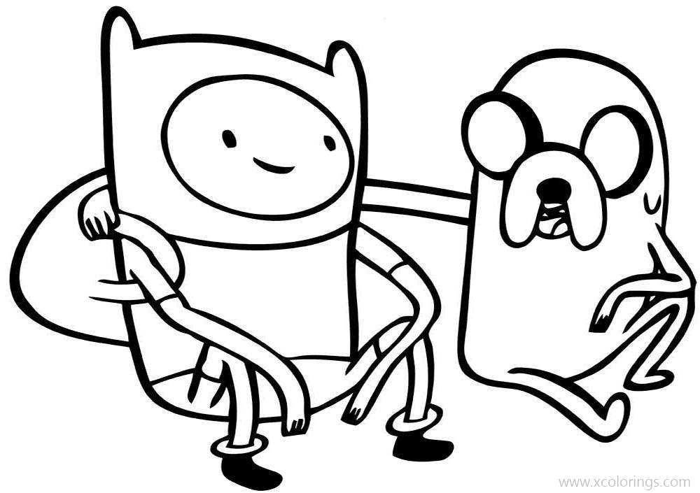 Free Adventure Time Coloring Pages Best Friends printable