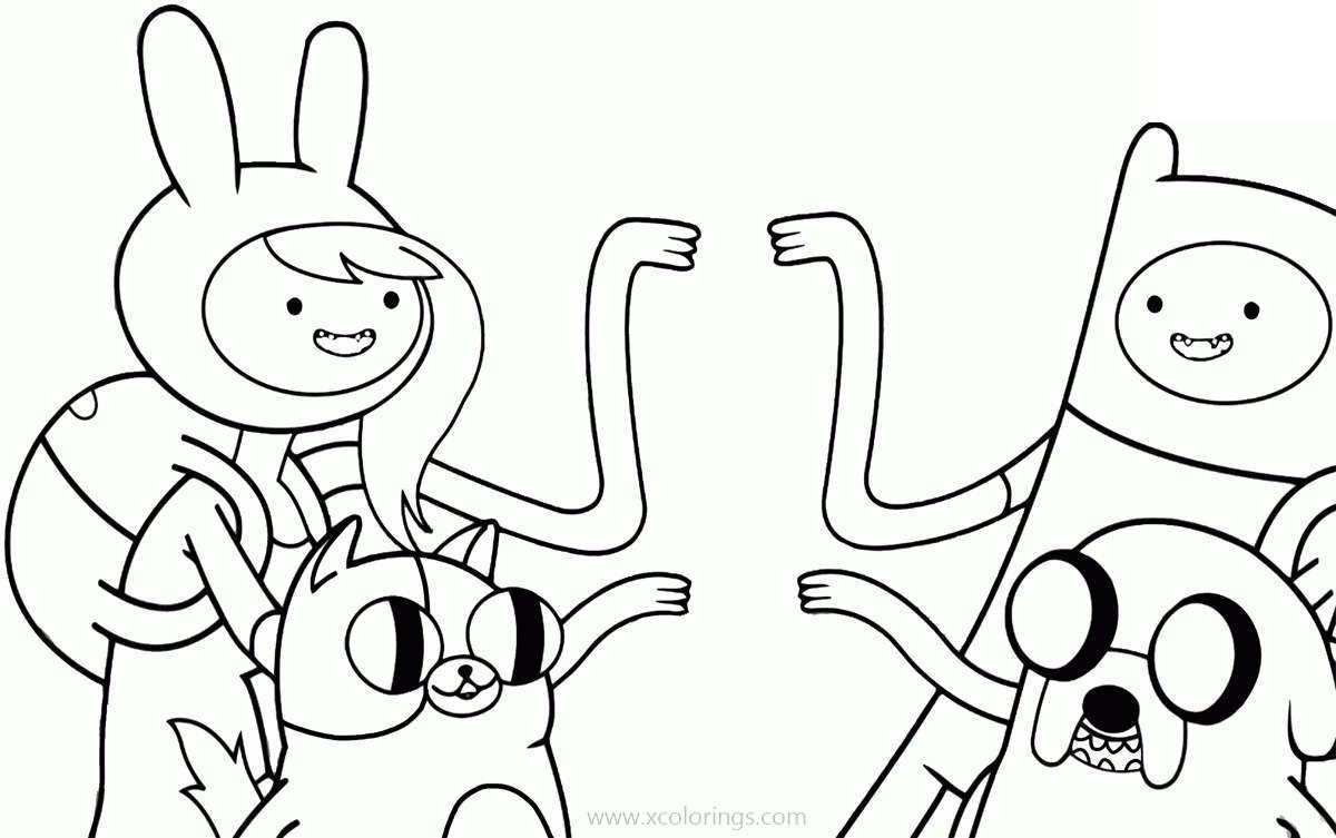 Free Adventure Time Coloring Pages For Fans printable