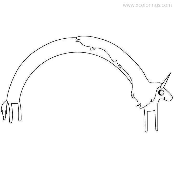 Free Adventure Time Coloring Pages Lady Rainicorn printable
