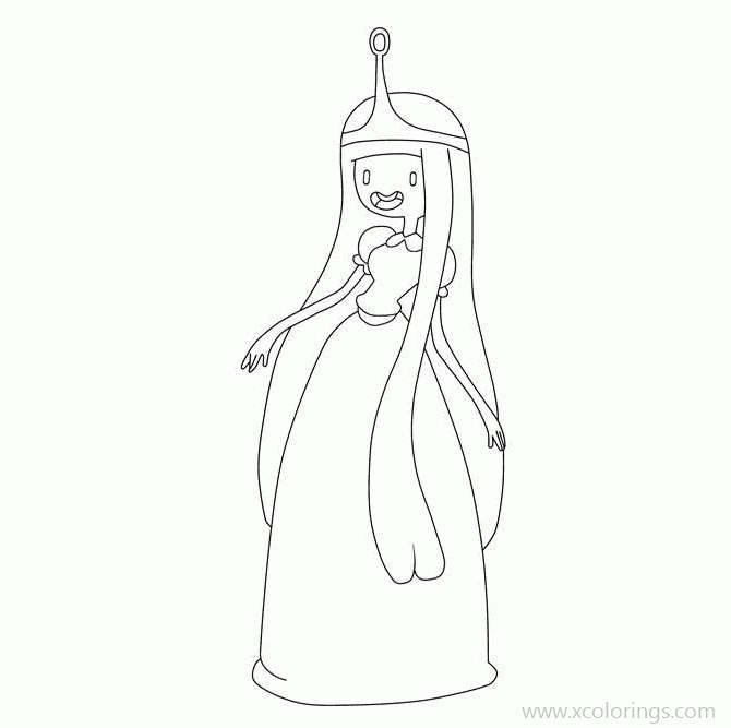Free Adventure Time Coloring Pages Princess printable