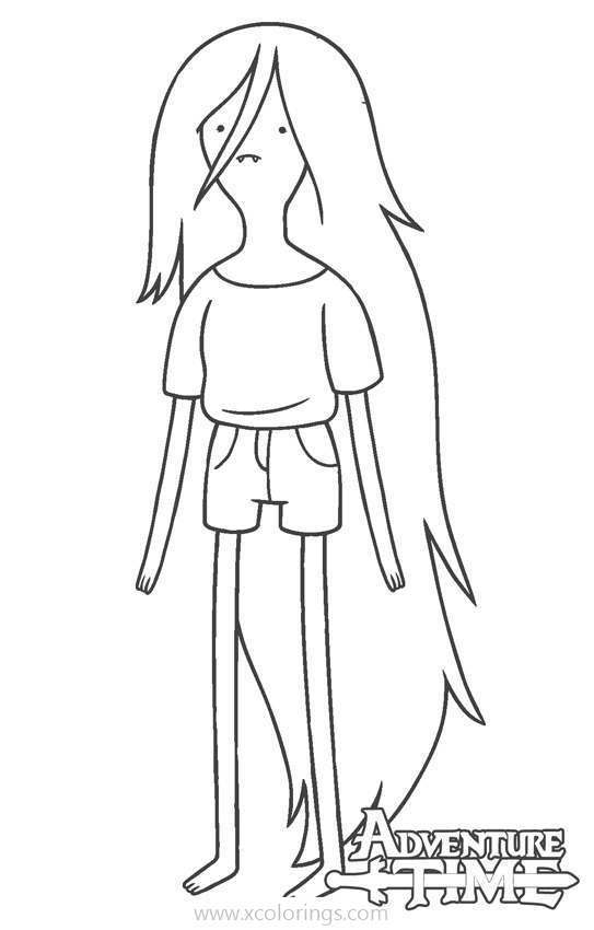 Free Adventure Time Marceline Coloring Pages printable