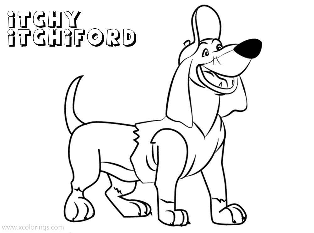 Free All Dogs go to Heaven Coloring Pages Itchy printable