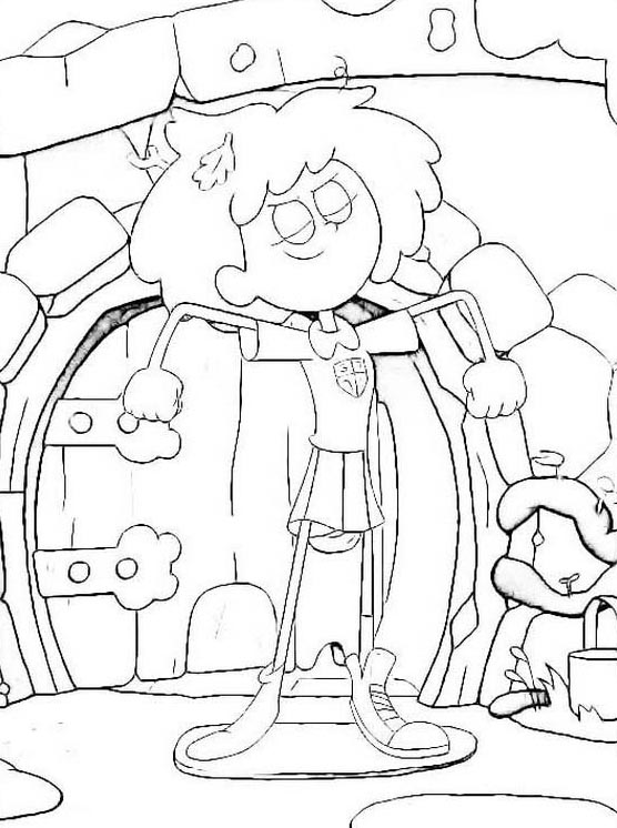 Free Amphibia Coloring Pages Anne Stretch herself printable