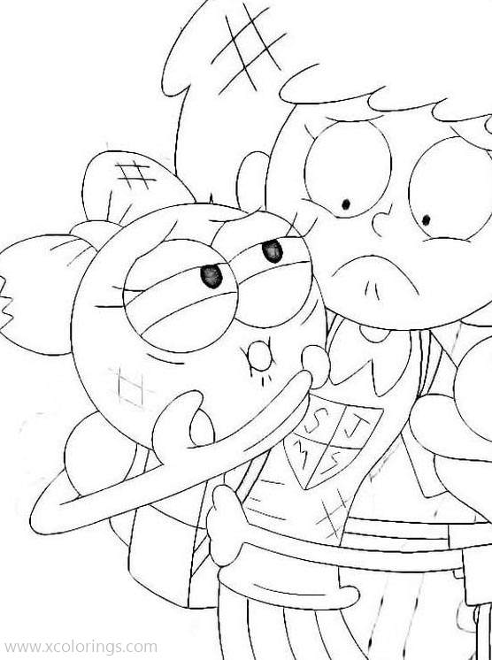 Free Amphibia Coloring Pages Anne and Polly printable