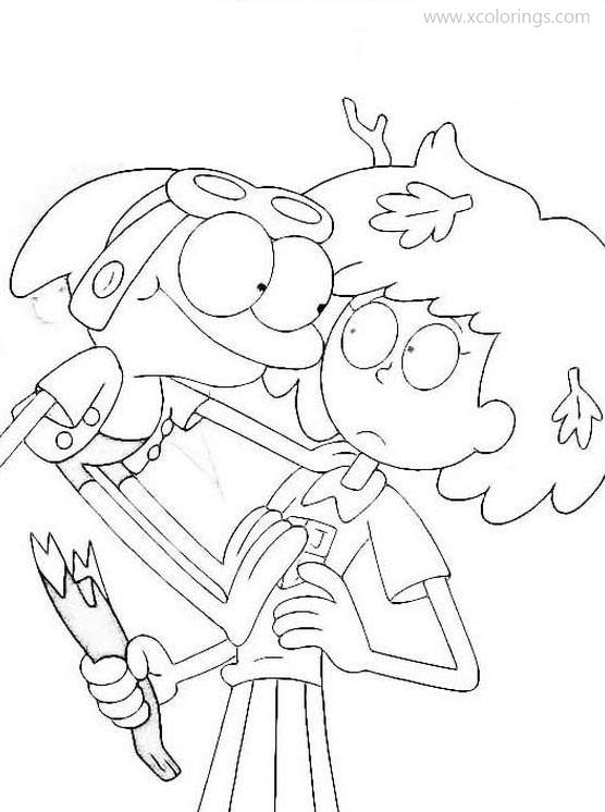 Free Amphibia Coloring Pages Anne was Surprised printable