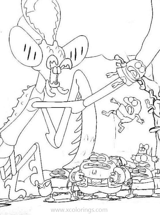 Free Amphibia Coloring Pages Giant Red Mantis printable