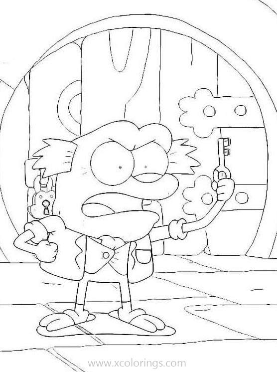 Free Amphibia Coloring Pages Hop Pop Found a Key printable