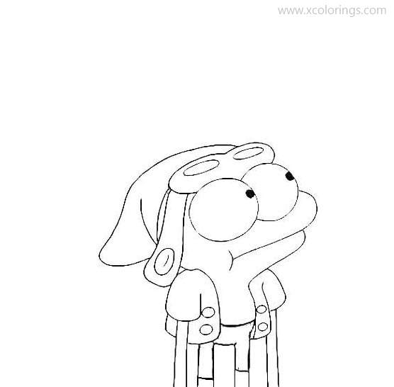 Free Amphibia Coloring Pages Sprig is Looking at Something printable