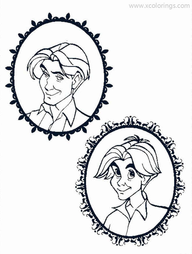 Free Anastasia Coloring Pages Dimitri Stickers Template printable