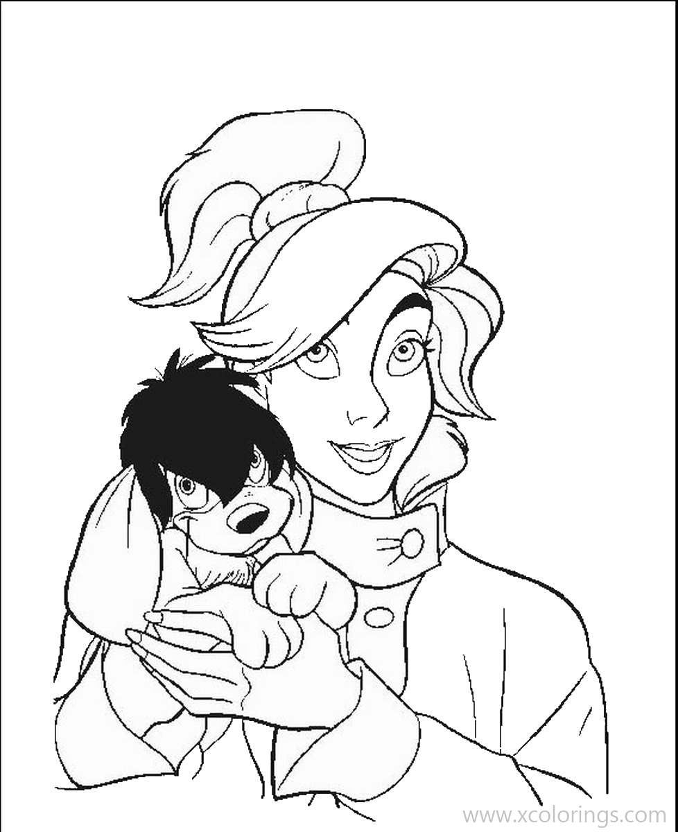 Free Anastasia and Pooka Coloring Pages printable