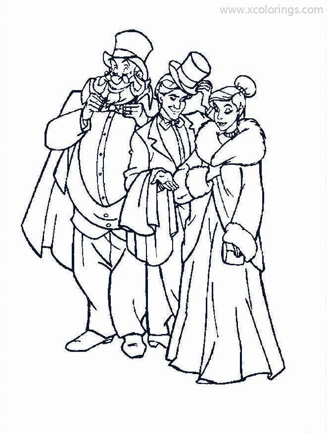 Free Anastasia in Winter Clothes Coloring Pages printable