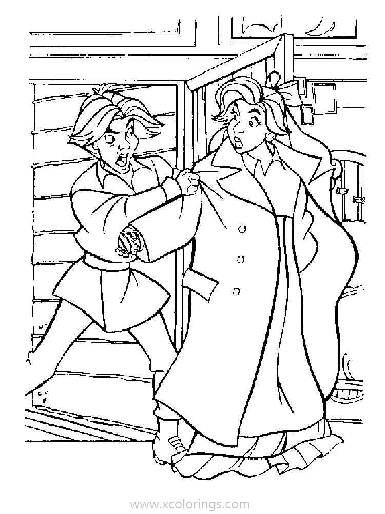 Free Anastasia was Scared Coloring Pages printable