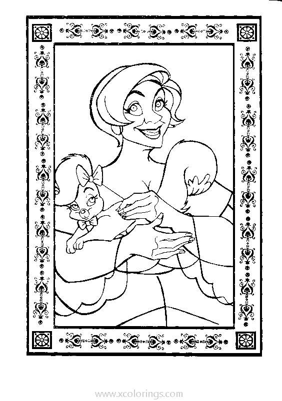 Free Anastasia's Mother Coloring Pages printable