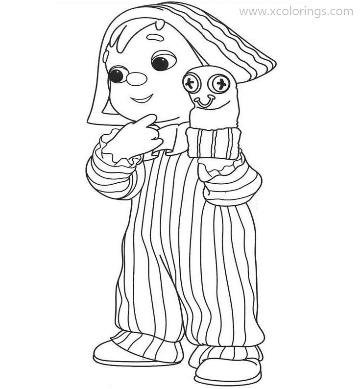 Free Andy Pandy Coloring Pages Play a Puppet printable