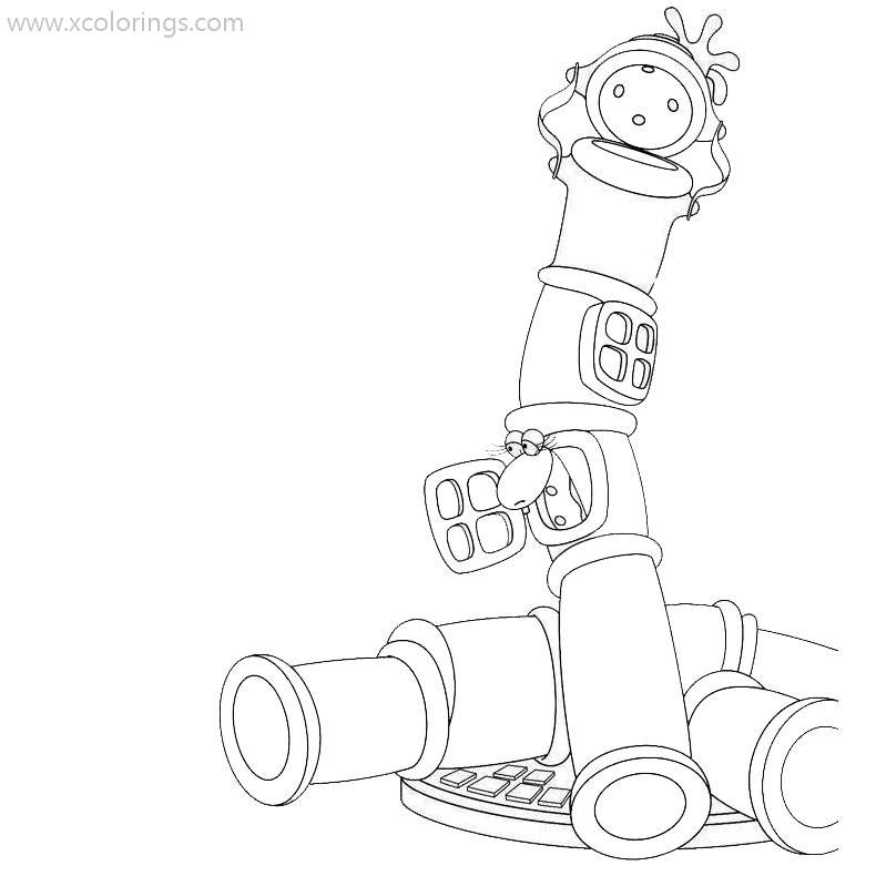 Free Andy Pandy Coloring Pages Play in the Tube printable