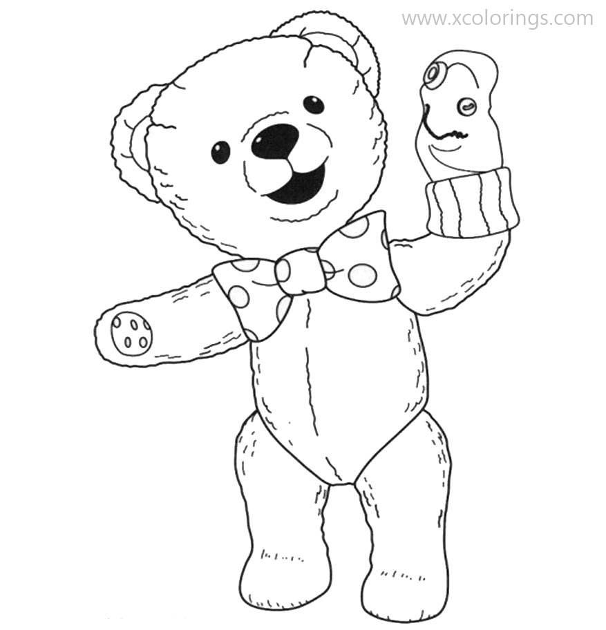 Free Andy Pandy Teddy Coloring Pages printable