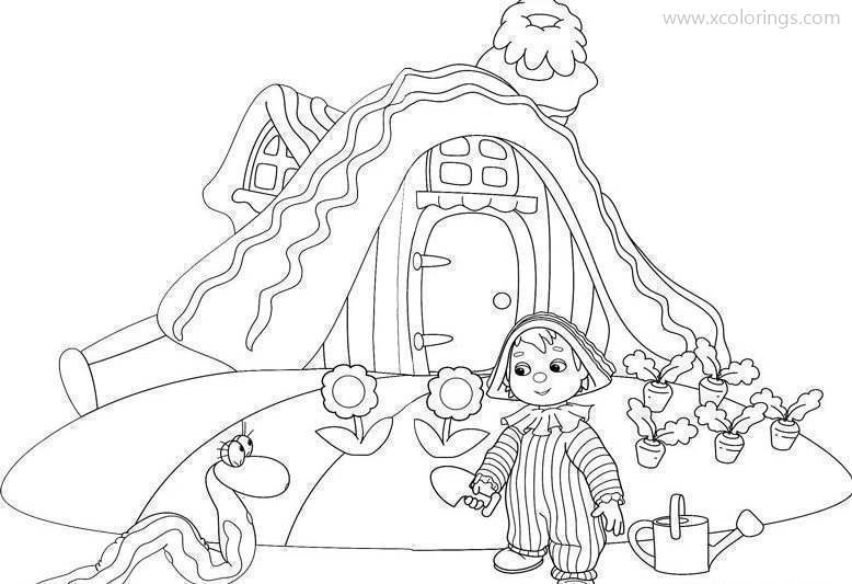 Free Andy Pandy and His House Coloring Pages printable