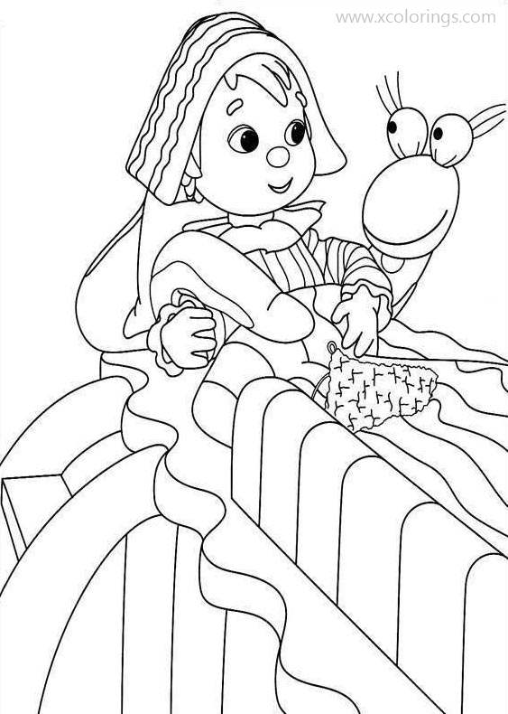 Free Andy Pandy and Snake Coloring Pages printable