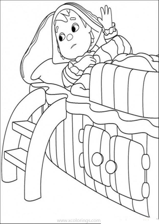 Free Andy Pandy is Ready to Sleep Coloring Pages printable