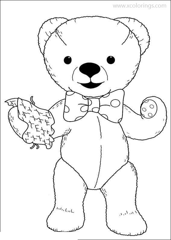 Free Andy Pandy's Friend Teddy Coloring Pages printable