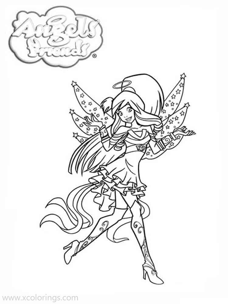 Free Angel's Friends Coloring Pages Beautiful Raf printable