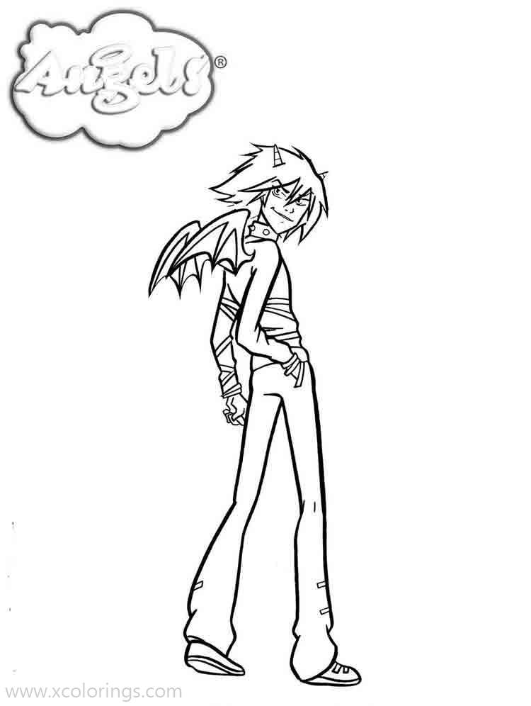 Angel's Friends Coloring Pages Cool Boy Sulfus - XColorings.com