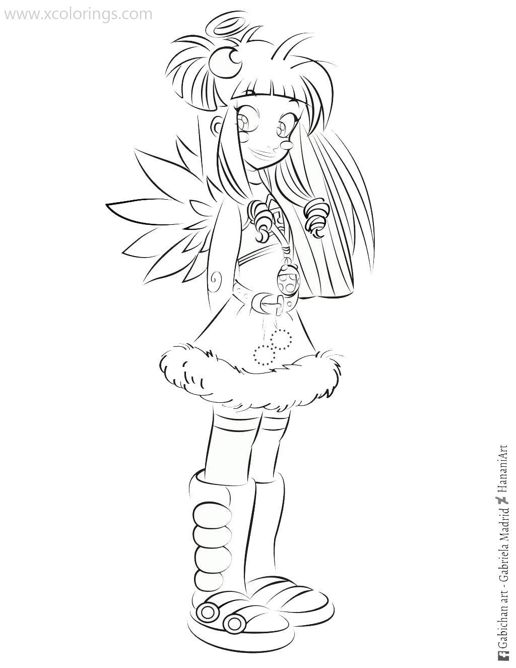 Free Angel's Friends Coloring Pages Miki printable