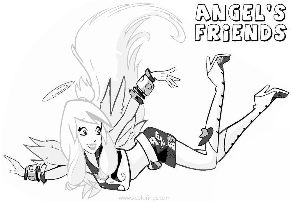 Free Angel's Friends Coloring Pages Raf Fanart printable