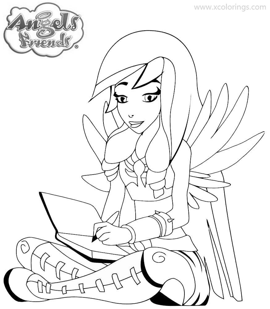 Free Angel's Friends Coloring Pages Raf printable