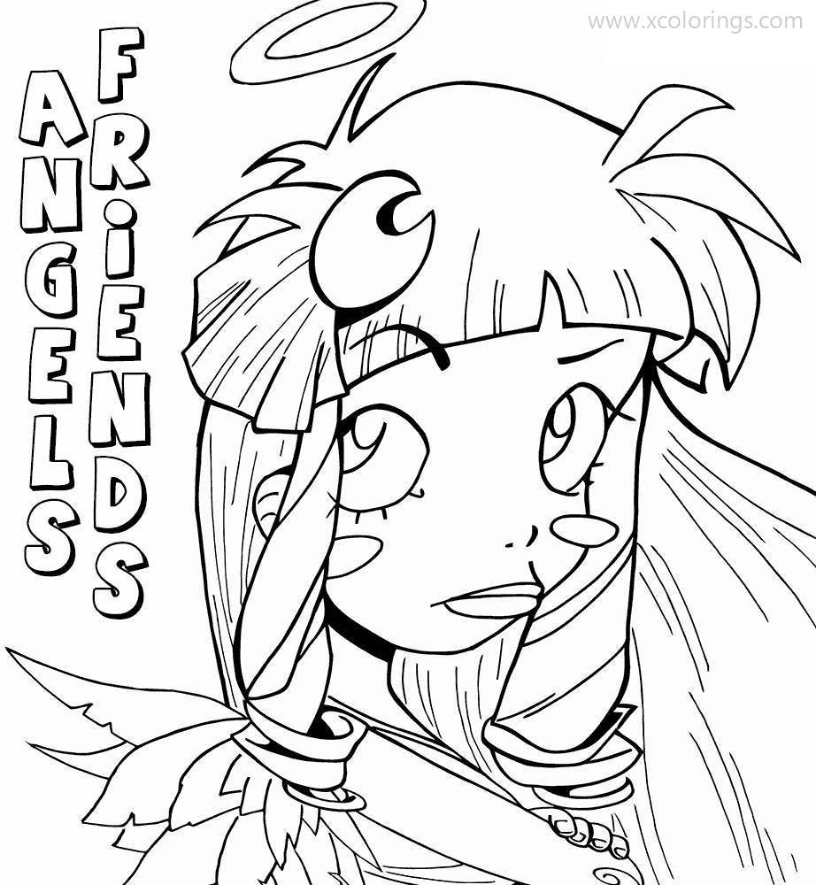 Free Angel's Friends Coloring Pages for Girls printable