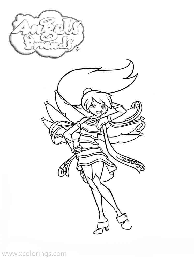 Free Angel's Friends Raf Coloring Pages printable