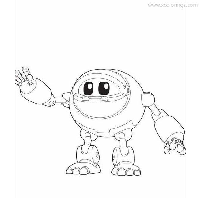 Free Animal Mechanical Character Sasquatch Coloring Pages printable