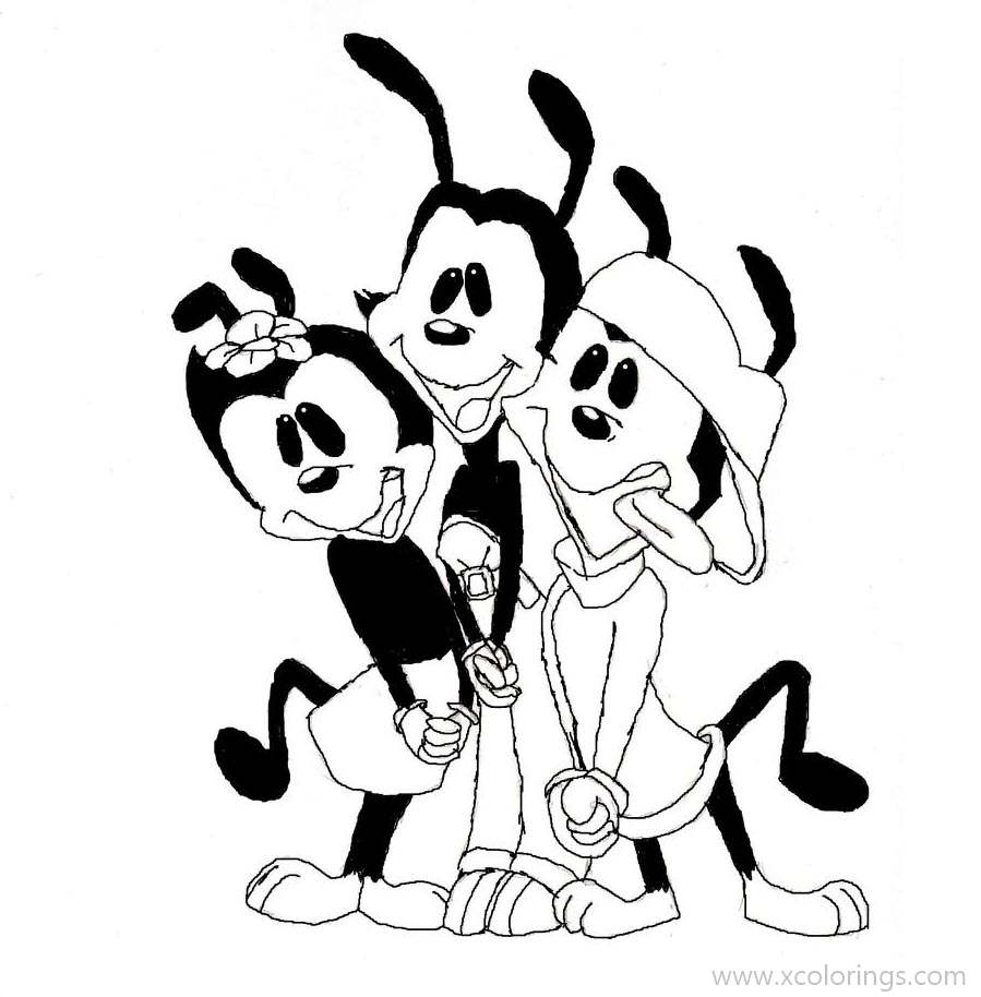Free Animaniacs Coloring Pages Artwork by tiffledoodlez14 printable