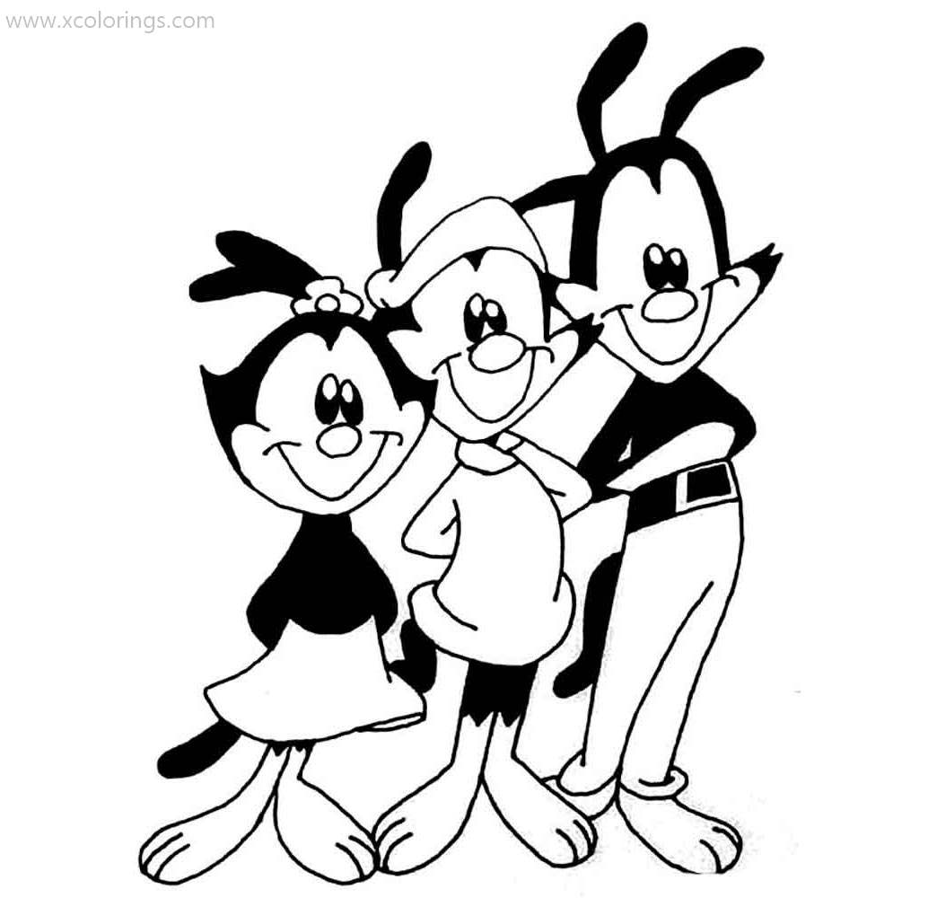 Free Animaniacs Coloring Pages Warner Family printable