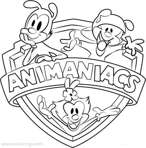 Free Animaniacs Logo Coloring Pages printable