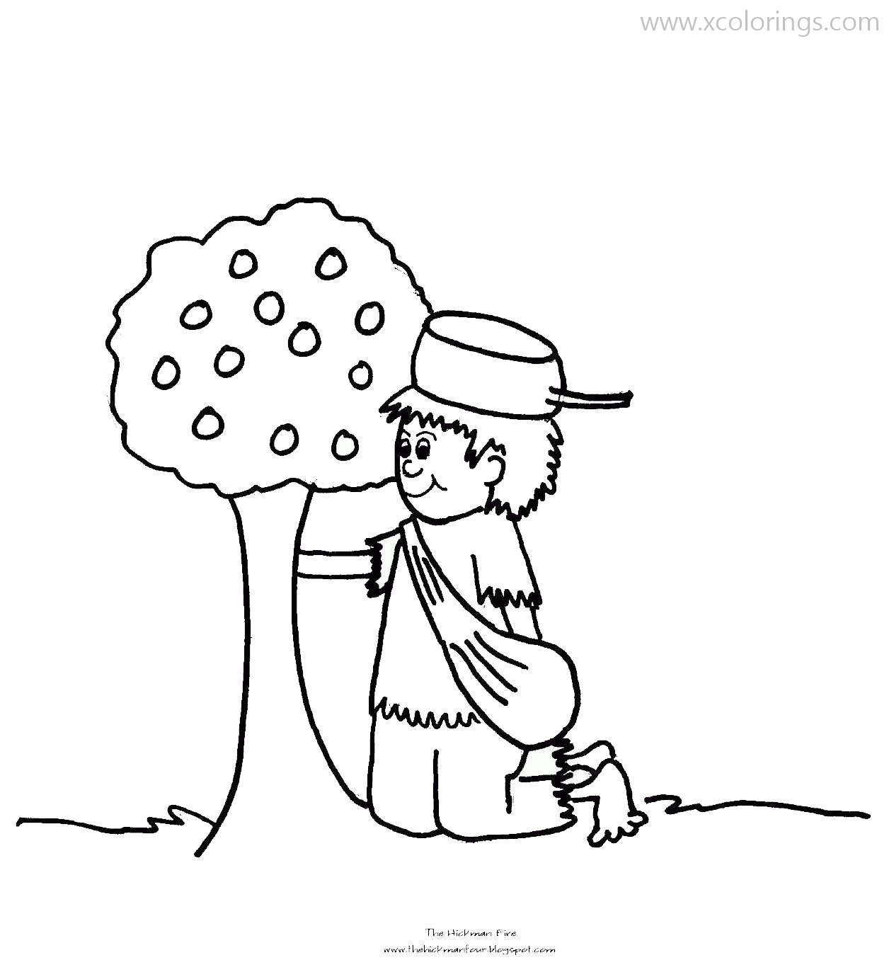 Free Animated Johnny Appleseed Coloring Pages printable