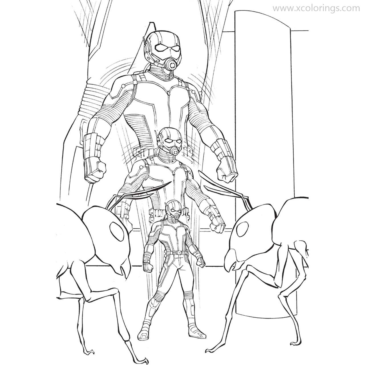 Free Ant Man Coloring Pages Fan Sketch printable