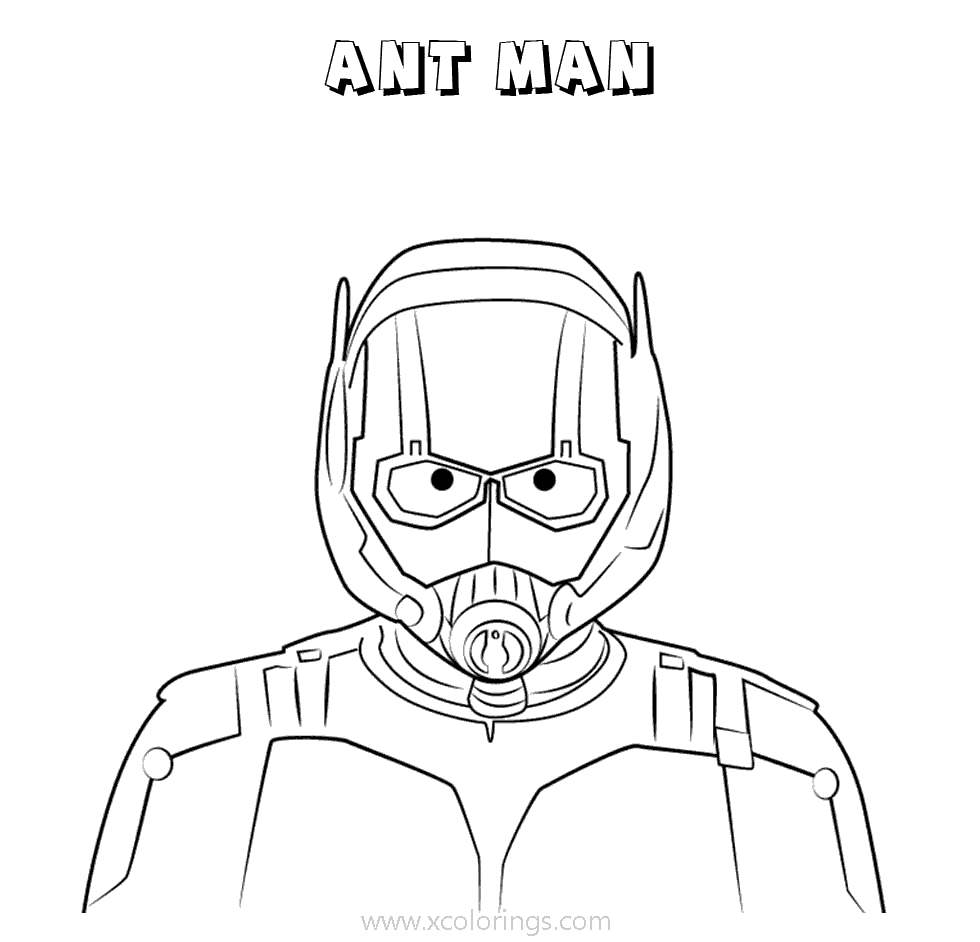 Free Ant Man Coloring Pages Lineart printable