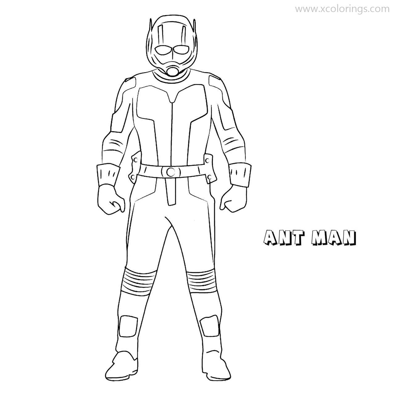 Free Ant Man with Armor Coloring Pages printable