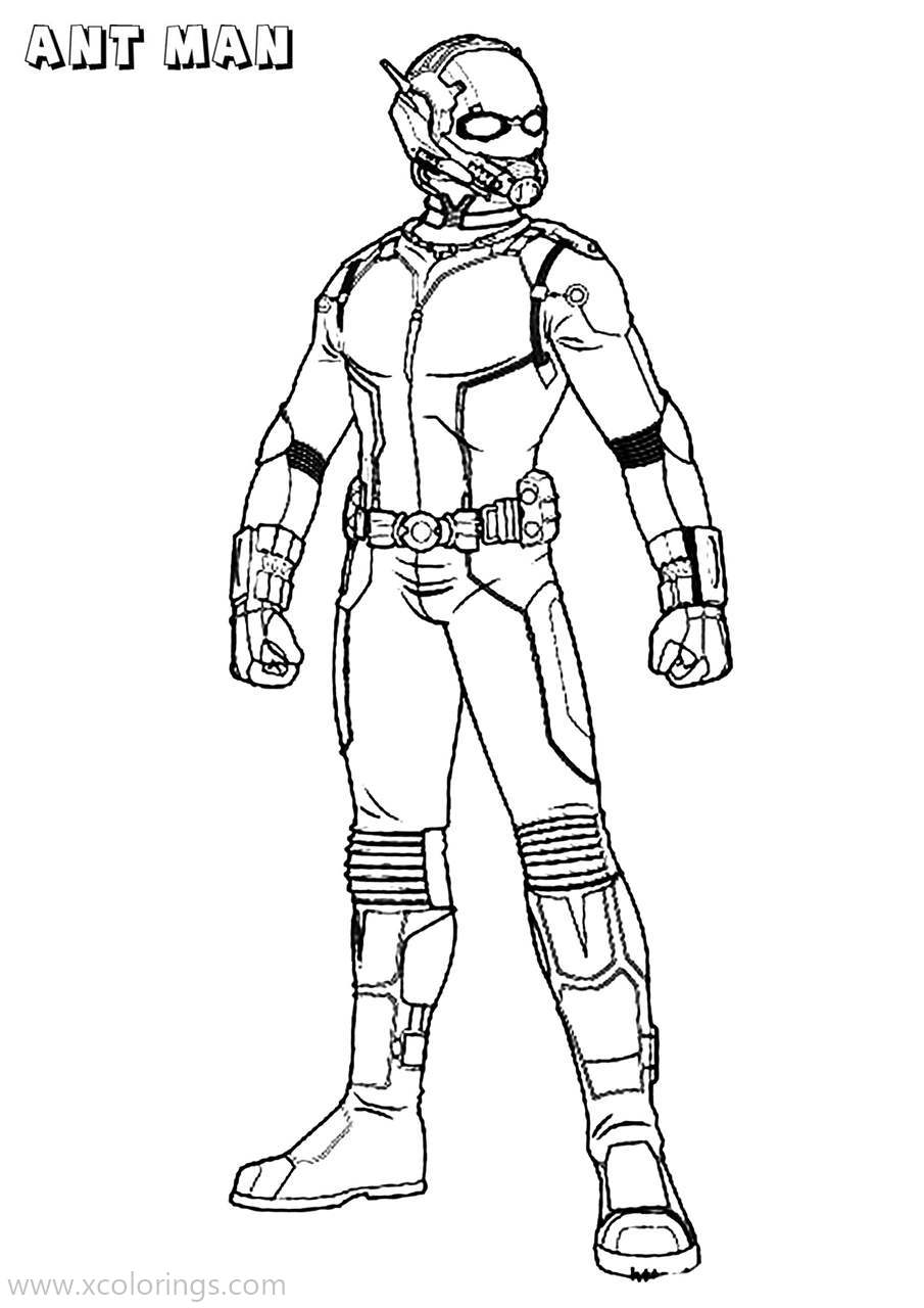 Free Avengers Ant Man Coloring Pages printable