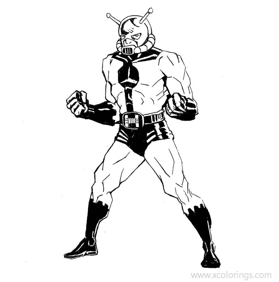 Free Avengers Superhero Ant Man Coloring Pages printable