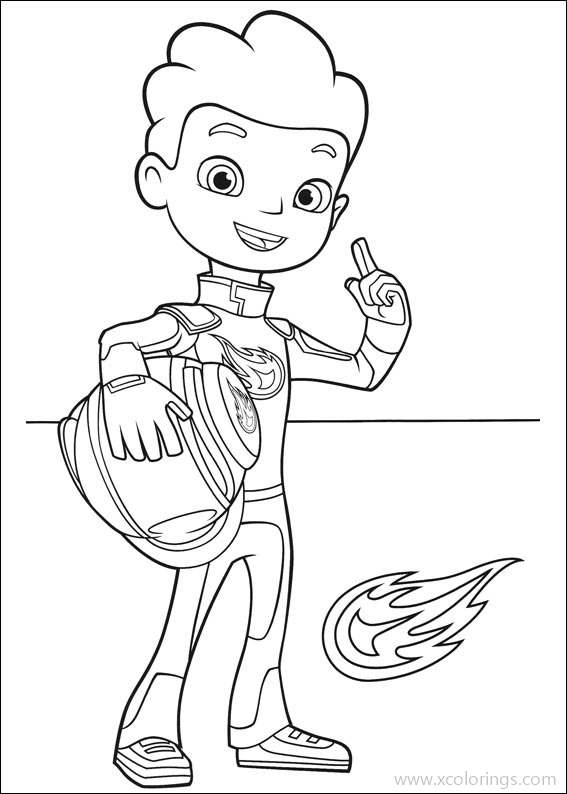Free Blaze and the Monster Machines Coloring Pages AJ is A Driver printable